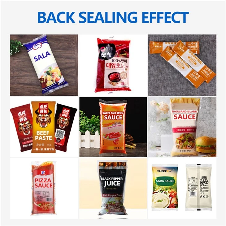 Chili Sauce Packing Machine Packing Effect